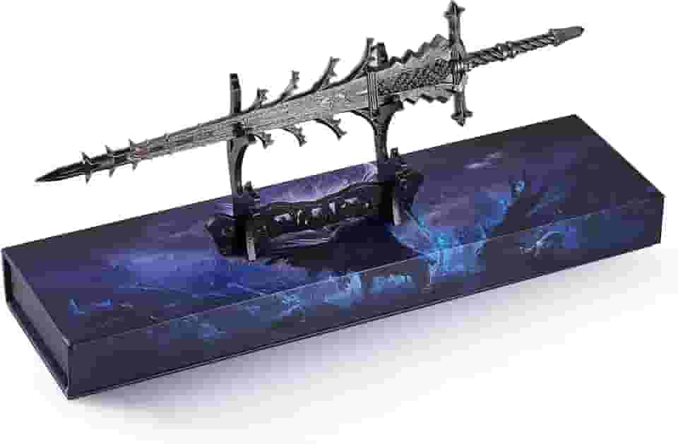 Elden Rings Espada Coleção de Metal Sólido Modelo Helphen's Steeple de 11,8 polegadas - Exibição requintada para salas de jogos e estantes de livros, o melhor presente pronto para a batalha