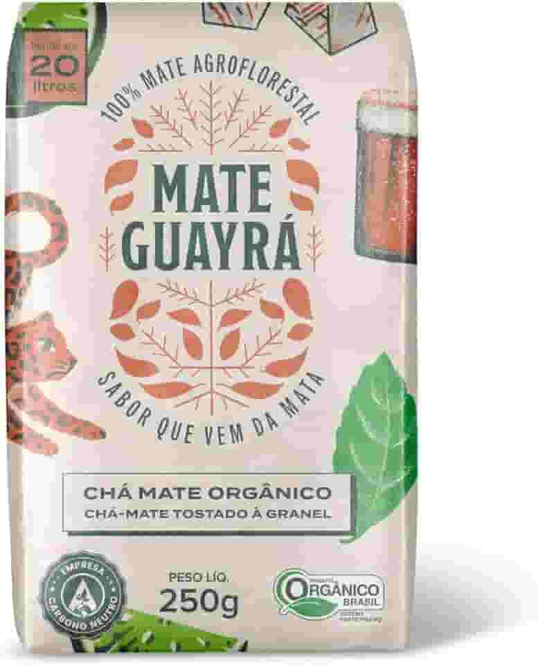 Chá Mate Erva Mate Guayra Tostado Orgânico 250 gramas Gelado ou Quente (CHÁ MATE)