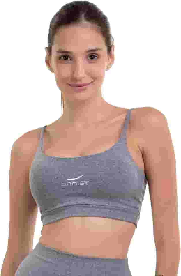 Top Fitness Feminino Alça Fina, Dry Fit, Poliamida e Elastano, Com Bojo Removível, Alta Sustentação, Onnist