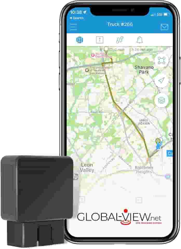 Dispositivo de rastreamento GPS para carro Global-View.Net com rastreamento GPS em tempo real - Funciona em todo o mundo! Aplicativo para iPhone e Android incluído gratuitamente!, Standard