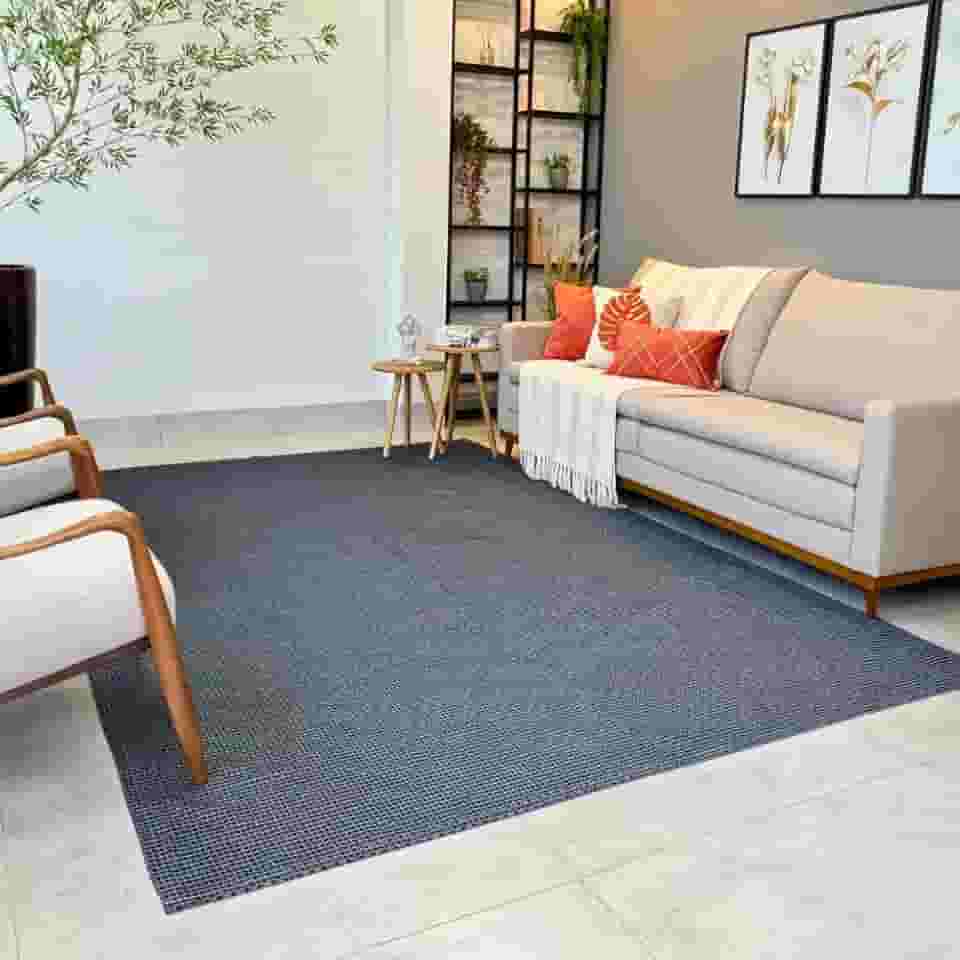 TAPETE 2,00X2,50 QUARTO SALA DE JANTAR RECPÇÃO SALA (Chumbo Quadriculado)