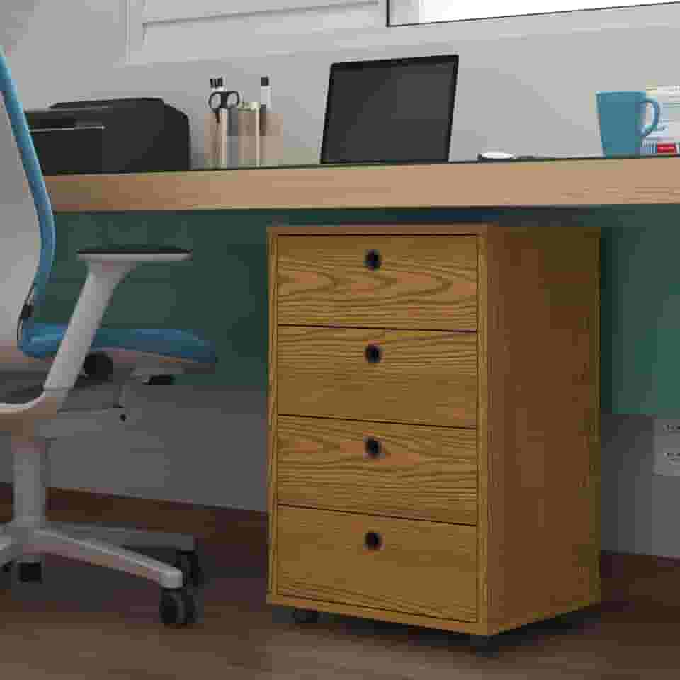 Gaveteiro para Escritório Arquivo Para Documentos Gaveteiro Classic Freijó