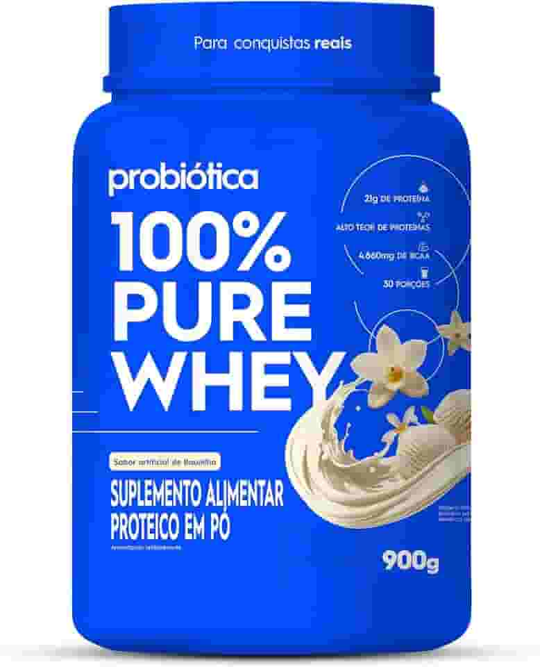 100% Pure Whey (900g) - nova fórmula, Baunilha, Probiótica
