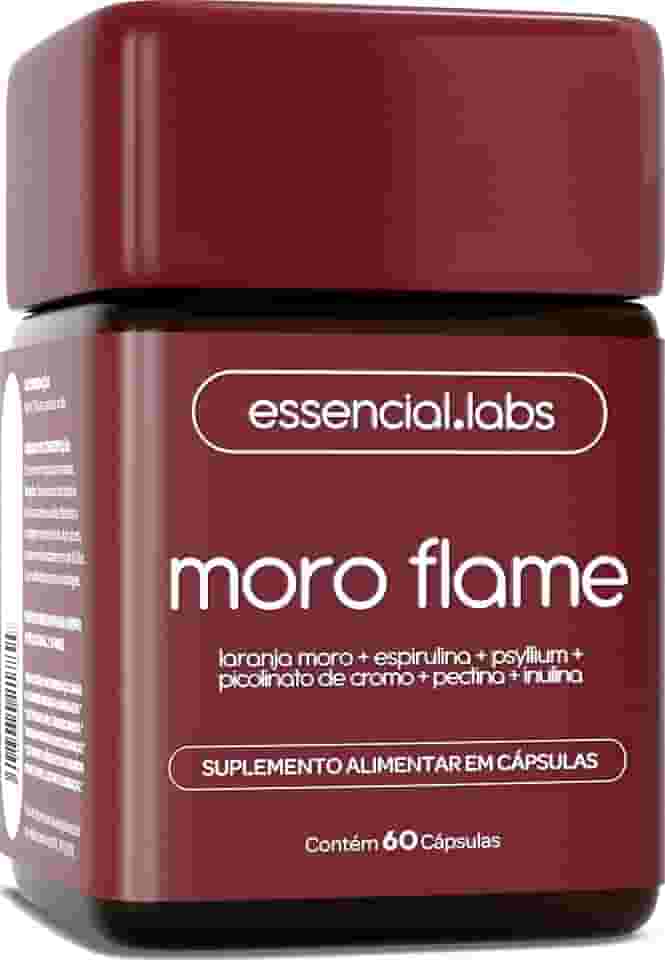 MORO FLAME - Morosil + Spirulina + Picolinato de Cromo + Psyllium + Inulina + Pectina Cítrica - Fórmula Exclusiva