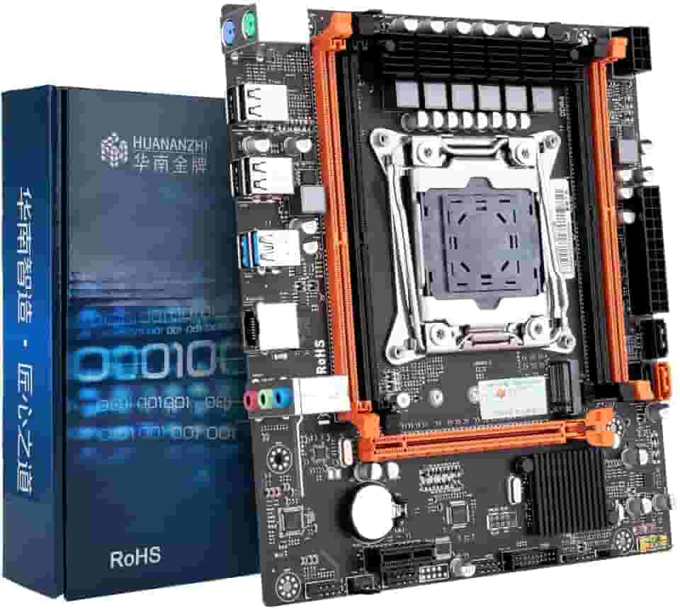 Placa-mãe para jogos X99-4MF Mini ATX, suporta processadores LGA2011-3, 4 slots DDR4 Max 128GB, PCIe 3.0 x16, SATA 3.0 e USB3.0, NVME M.2 e NGFF SATA M.2