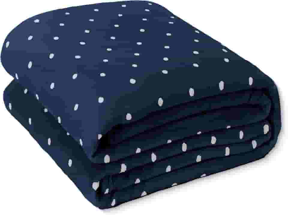 Mantinha Cobertor King Manta Microfibra Macia Tecido Aveludado - Toque de Pelúcia, Leve e Aconchegante, Não Amassa, Hipoalergênica - FV Enxovais (Marinho, King, Poá)