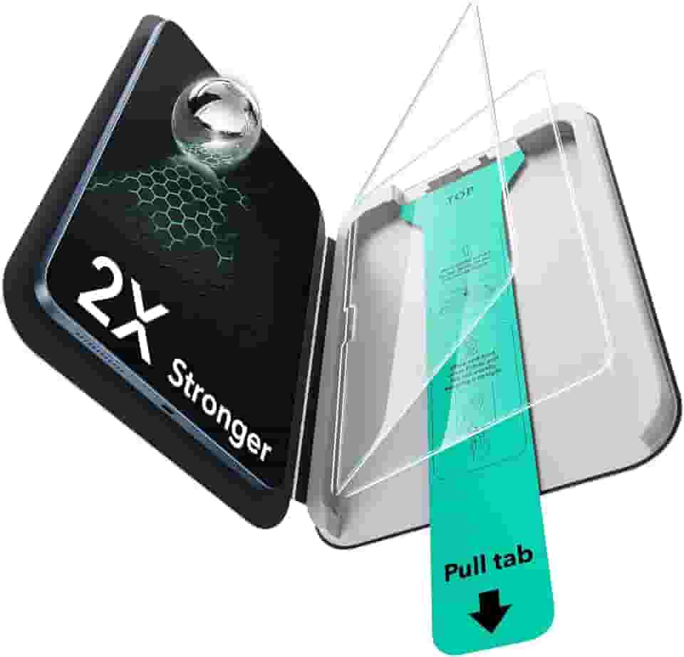 ESR Pacote com 2 protetores de tela para iPad A16 11ª/10ª geração (11 polegadas/10,9, 2025/2022), filme de vidro temperado 9H com bandeja UltraFit, suporte para Apple Pencil, resistente a arranhões