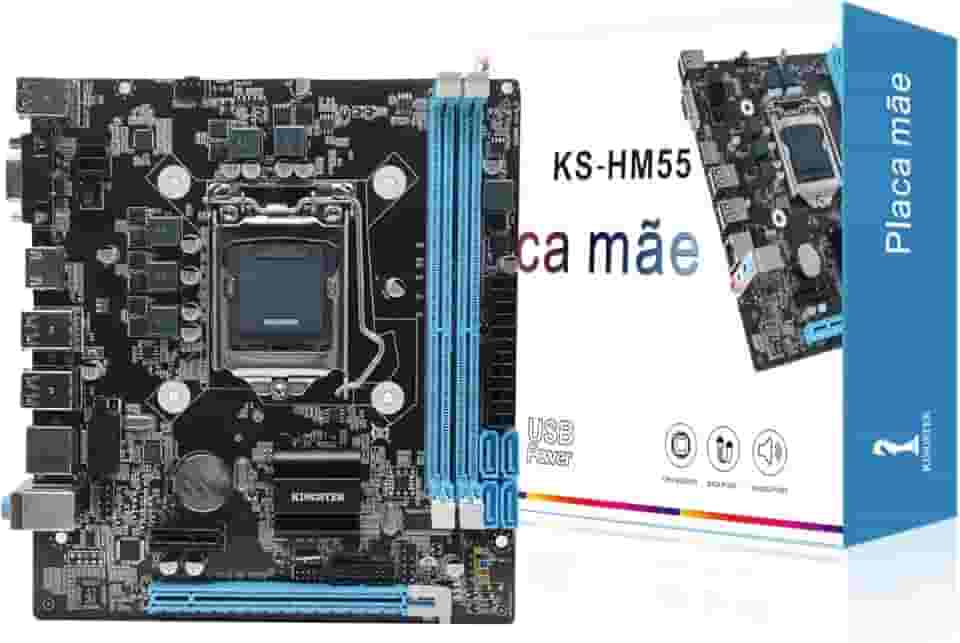 Placa Mãe Lga1156 Chipset Intel Hm55 Ddr3 Séries I3/i5/i7
