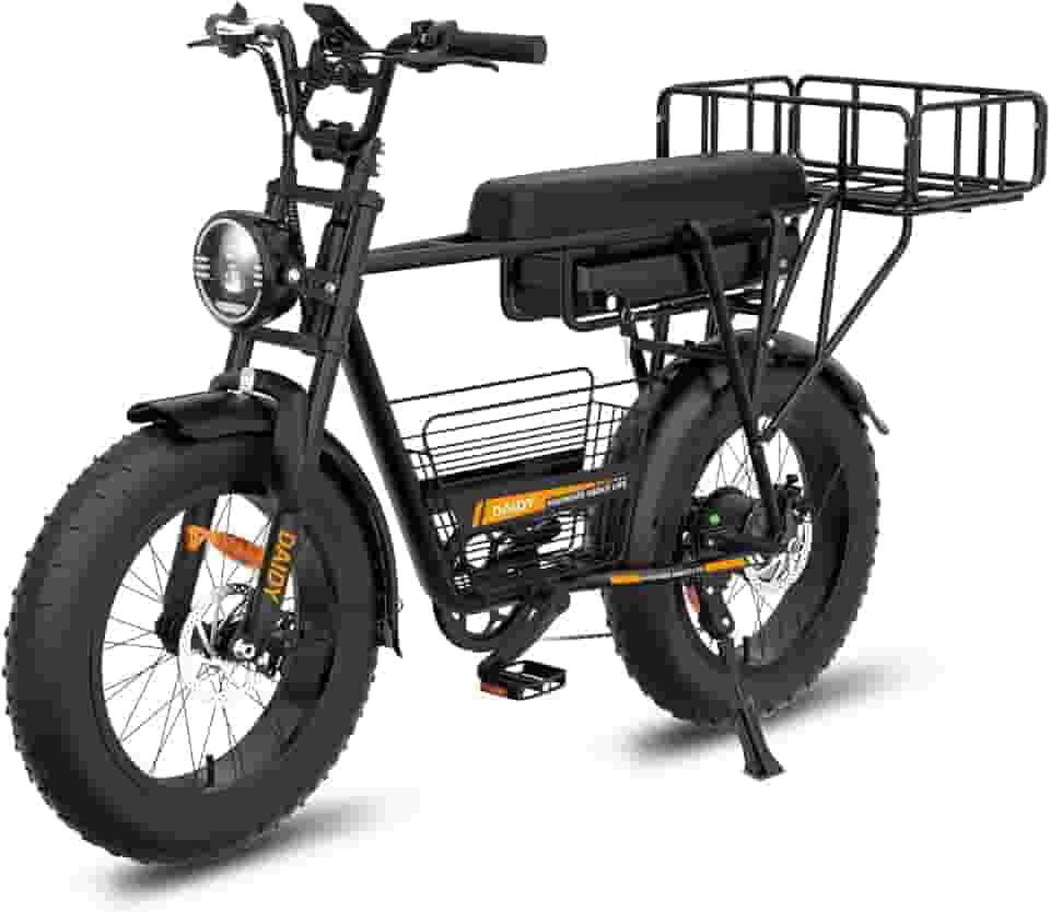 BEMMY Bicicleta Elétrica para Adultos, Pneu Largo de 20” x 4”, 1000W e 90NM, Bicicleta Elétrica de Motocicleta de 7 Velocidades, Bateria de 48V, até 50 Km/h. A única Loja Autorizada "Bemmy-BR"