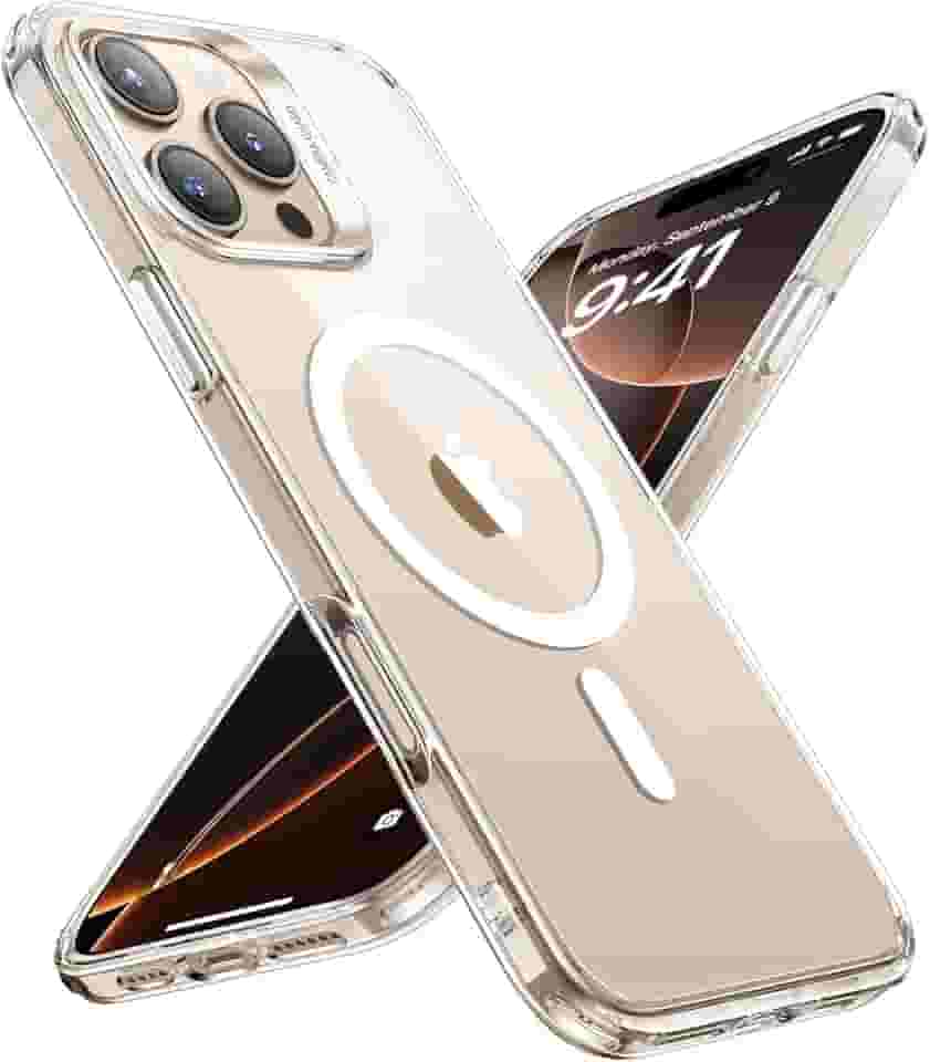 ESR para iPhone 16 Pro Max capa, compatível com MagSafe, proteção de nível militar, resistente ao amarelecimento, parte traseira resistente a arranhões, transparente