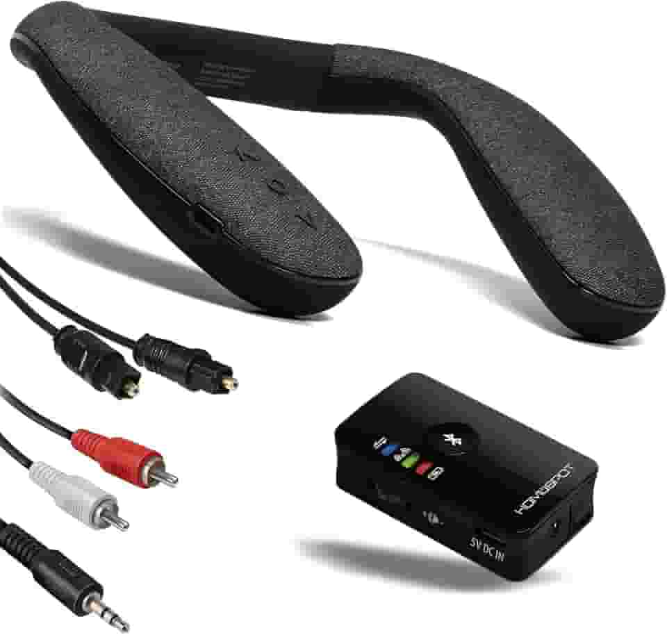 HomeSpot Alto-falante sem fio com transmissor Bluetooth para assistir TV e jogos de baixa latência