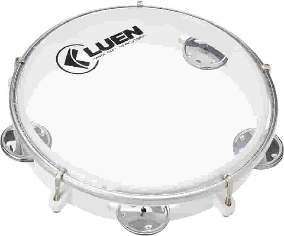 Pandeiro Abs Branco Junior Pele Cristal 08"- Luen