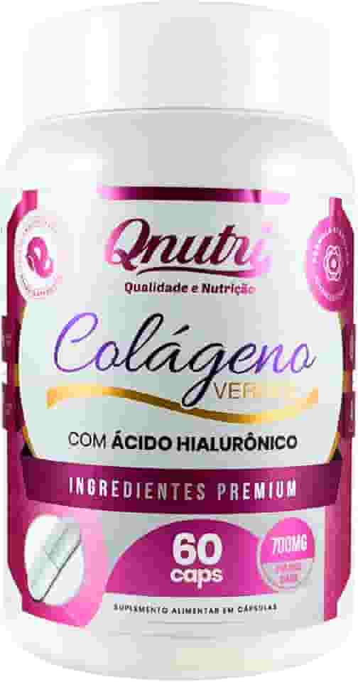 Colágeno Verisol 60 Cápsulas Acido Hialurônico Biotina Zinco Vitaminas Minerais Suplemento Qnutri