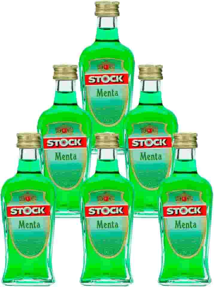 Miniatura Licor de Menta Stock Creme de Menta 50ml 6un