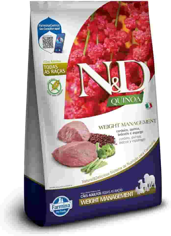 N&D Quinoa - Ração Cães Adultos Weight Cordeiro 10,1kg