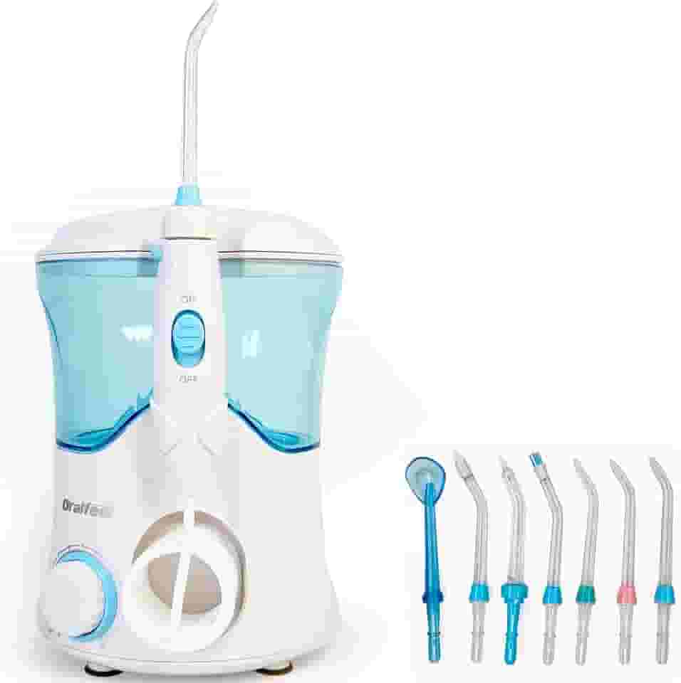 Irrigador Oral Oralfeel FC169, Limpeza Profunda e Rápida, Melhor que o Fio Dental, Higiene Bucal Avançada para Aparelhos, Proteses, Coroas e Implantes, Portátil, Bivolt