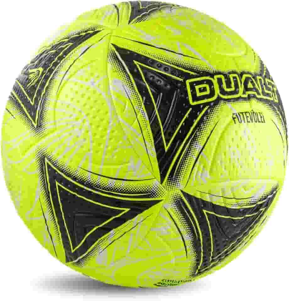 Bola Futevôlei Dualt Amarela Costurada Oficial Praia Areia Tamanho 5 Oficial Durável Resistente Profissional Altinha Futmesa Jogo Impermeável