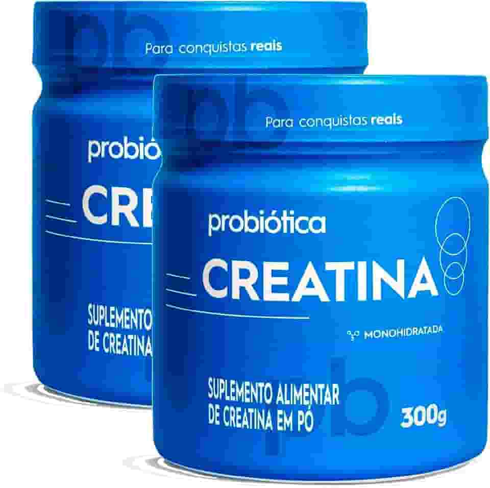 Kit 2x Creatina 100% Pura - Monohidratada, Marca Probioticaa 300g Cada - Total 600g