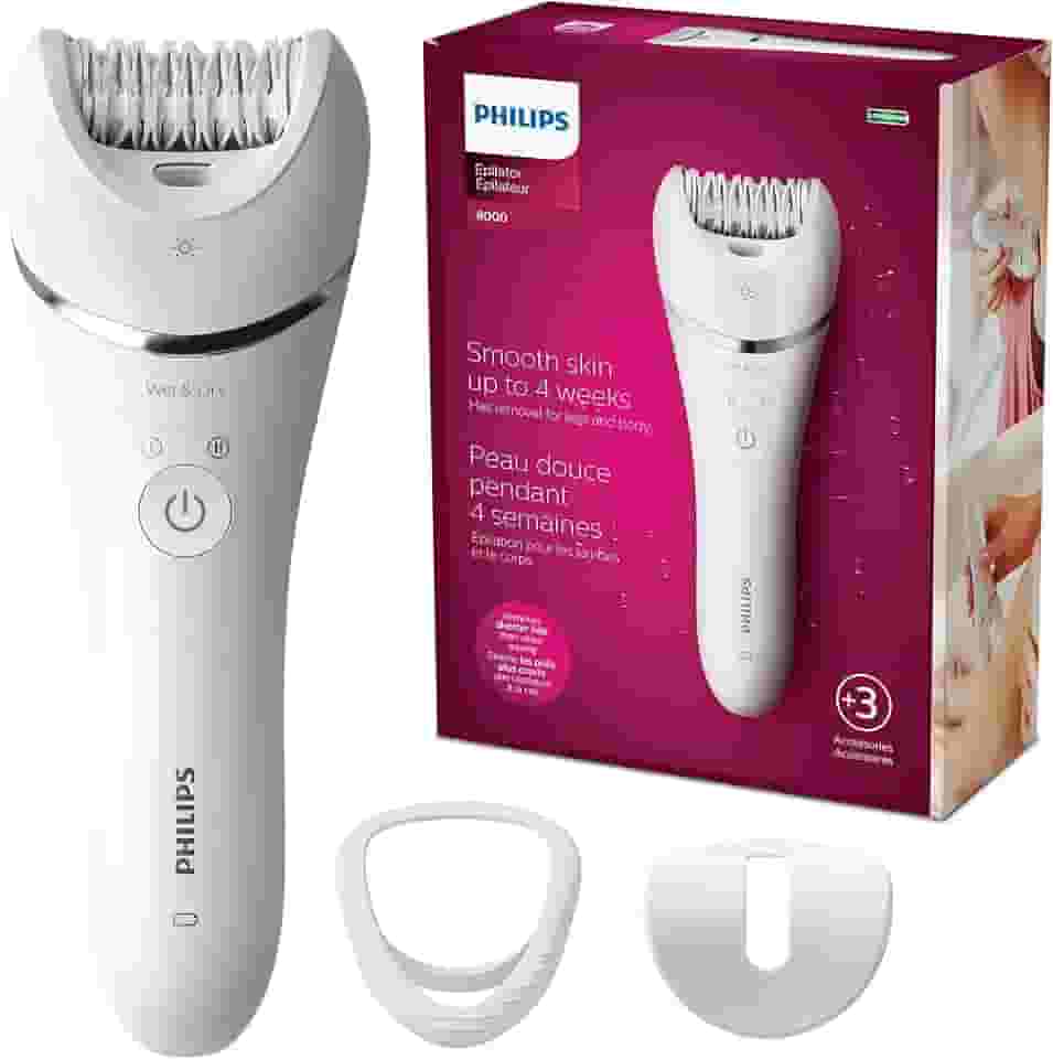 Philips Beauty Depiladora Série 8000 para Mulheres, com 3 Acessórios, BRE700/04