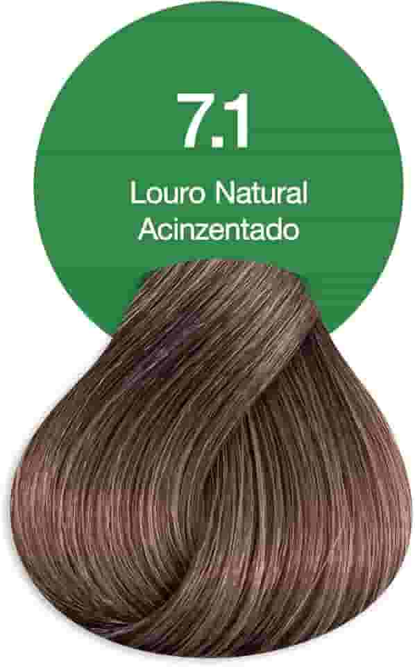 Acquaflora 7.1 Louro Natural Acinzentado Coloracao Creme Permanente Vegana 60g