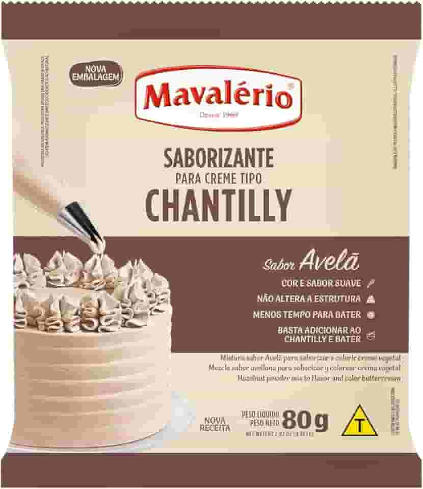 CONFEITARIA SABORIZANTE P/CHANTILLY AVELA 80G MAVALÉRIO