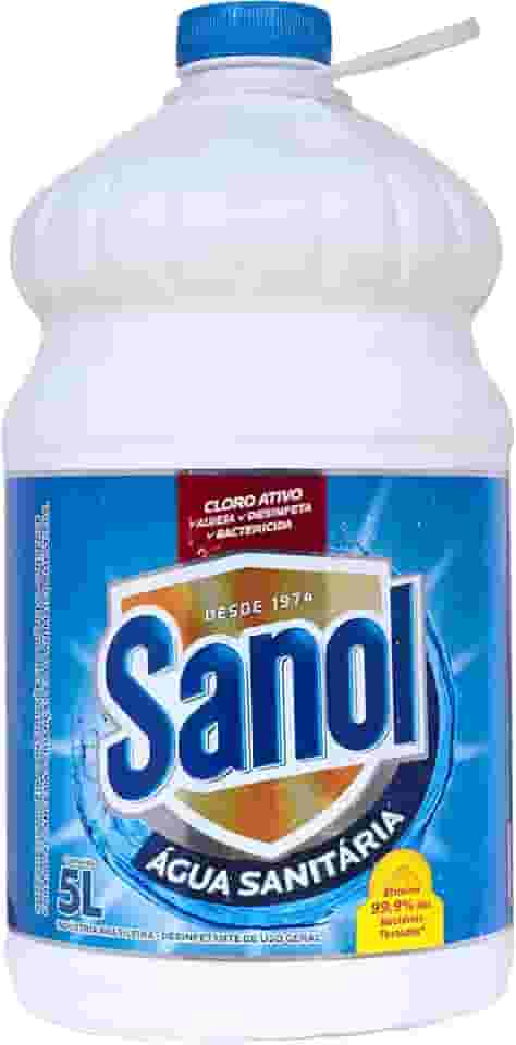 Água Sanitária, Sanol, 5 Litros, Branca