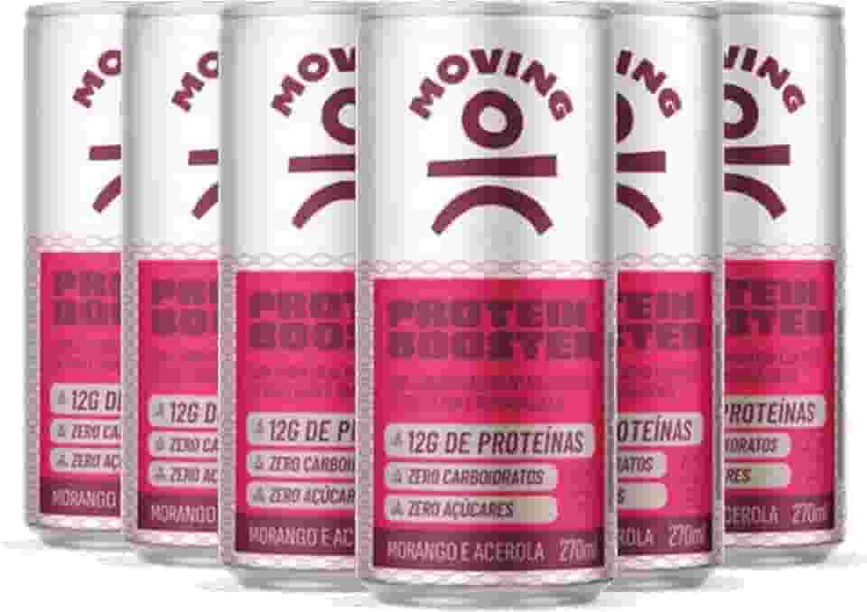 Kit 6 Refrigerante Proteico MOVING Morango e Acerola 270ml