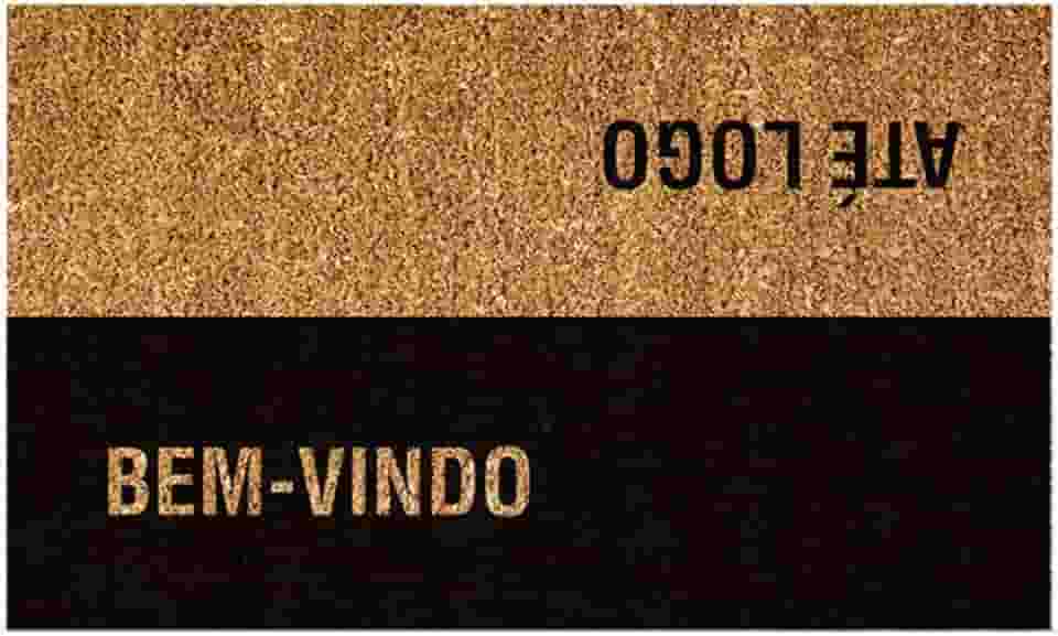 CAPACHO FIBRA DE COCO RT 75X45CM ATE LOGO