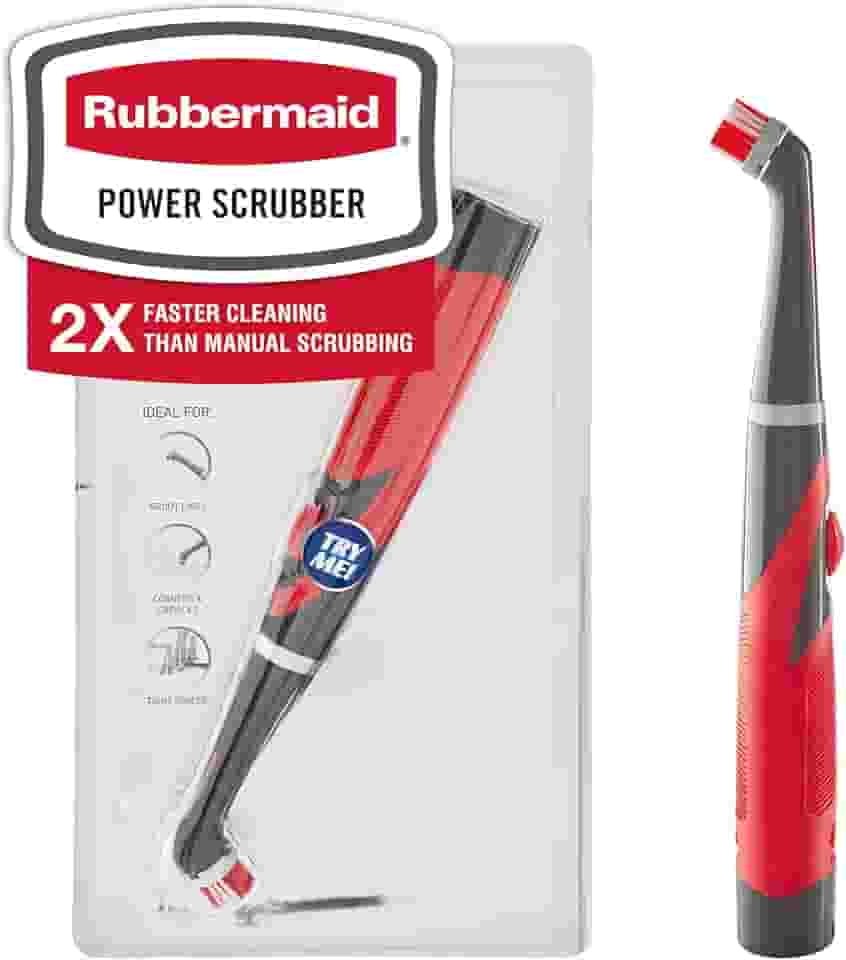 Escova elétrica de limpeza Rubbermaid Reveal 1839685, cinza/vermelho