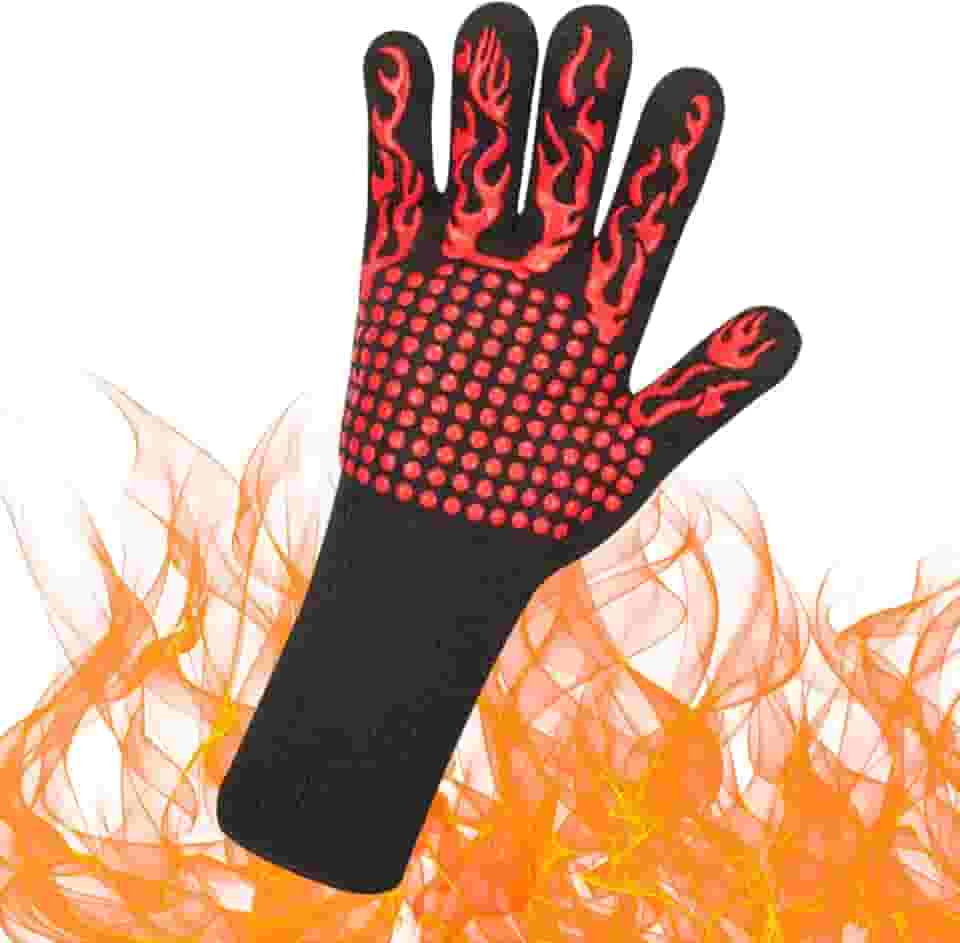 Luva Termica Para Churrasco Churrasqueiro Alta Temperatura Cozinha Forno Profissional Até 600ºC De 10 a 15 Segundos