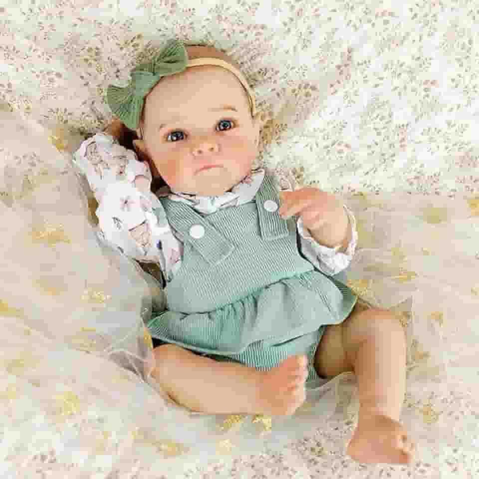 Bebê Reborn Ana realista cabelo pintado - Mundo Kids