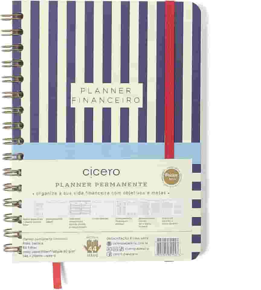 PLANNER PERMANENTE WIRE-O PRAIA FINANCEIRO A5 BARRACA