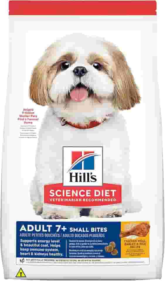 Hill's Science Diet, Ração, Cães Idosos, 7+, Pedaços Pequenos, Frango, 2,26 kg