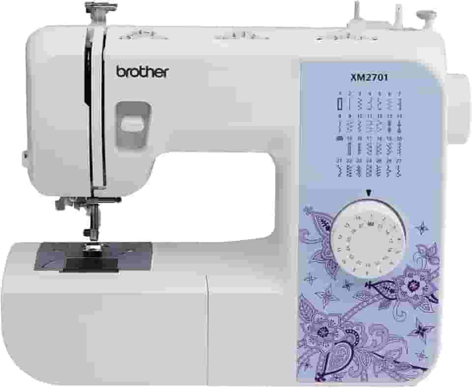 Brother Máquina de costura XM2701, leve, completa, 27 pontos, 1,8 m inclusos