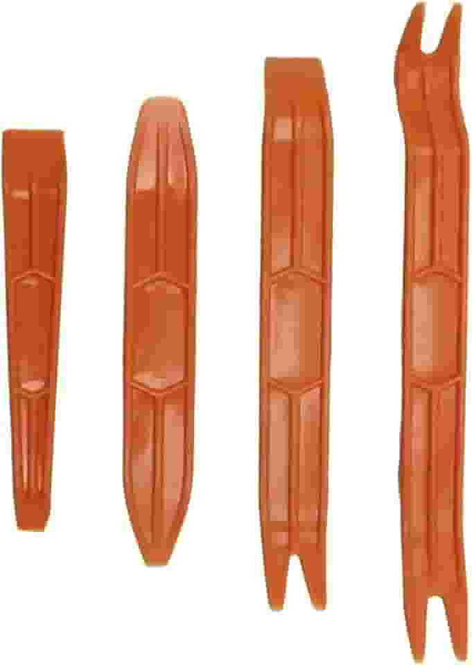 Kit de Espátulas Ferramentas Automotiva para Desmontar Painel Forro de porta Frisos Molduras Grampos Presilhas e rádio de Carros Jogo com 4 Peças Reforçadas