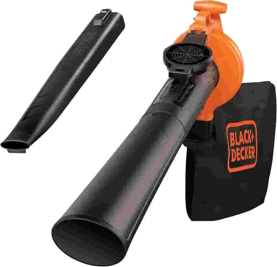 BLACK+DECKER Aspirador de Pó, Soprador e Triturador, para Remoção de Folhas Secas e Molhadas, Modelo BV25, 110V