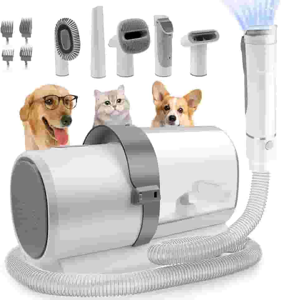Aspirador de pó para animais de estimação, Aspirador Pet kit 7 em 1 para cães com 3 modos de sucção e copo para pó de grande capacidade 127V