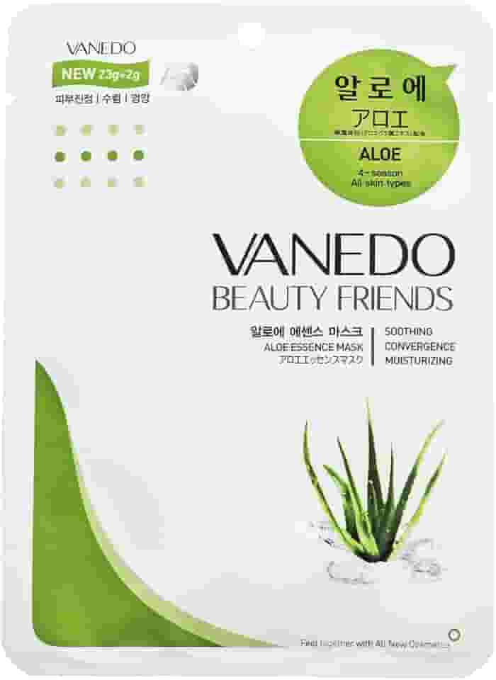 Máscara Hidratante Facial Coreana Beauty Friends - Aloe