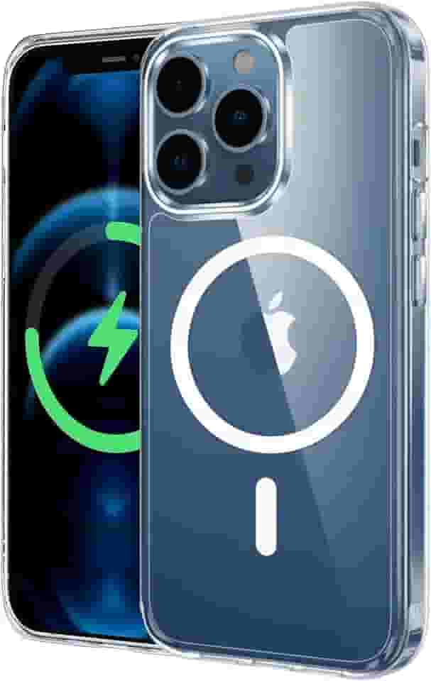 Capa Mag-Safe para [iPhone 12/12 Pro] Capinha Magnetica Premium com [Proteção de Câmera] Clear Case [Anti-Amarelamento], Compatível com MagSafe, Transparente e Resistente a Riscos e Anti Impacto