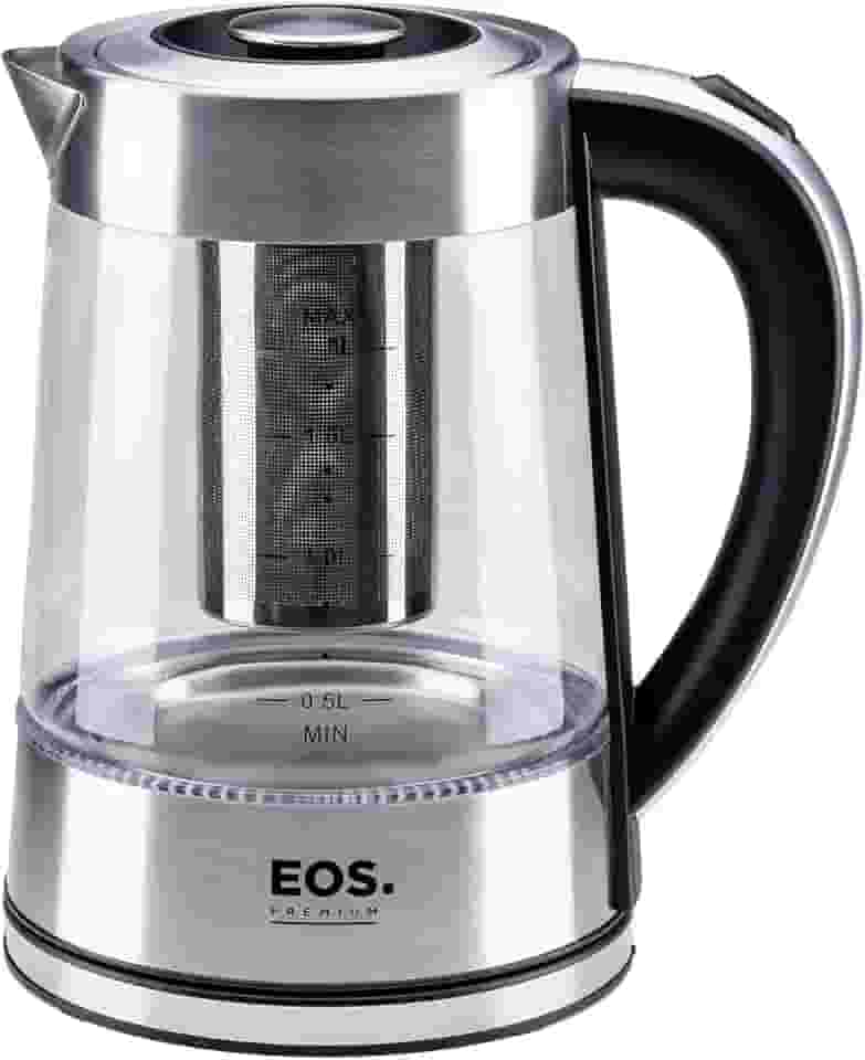 Chaleira Elétrica Eos 1,8 Litros Chef Gourmet Glass Tea Inox Ech04g 110v