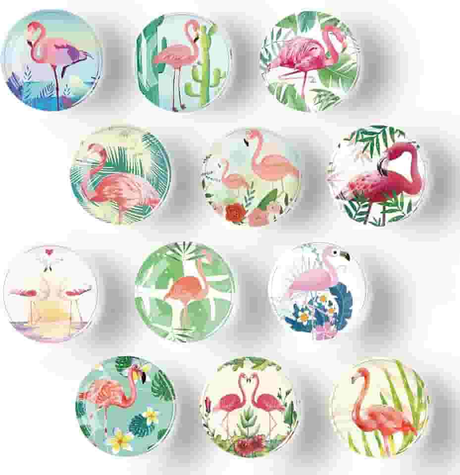 Ímãs de geladeira ultrafortes e seguros para arranhões (pacote com 12), imãs de geladeira de vidro multiuso para quadro branco, vidro, armário, máquina de lavar louça, decoração de escritório e