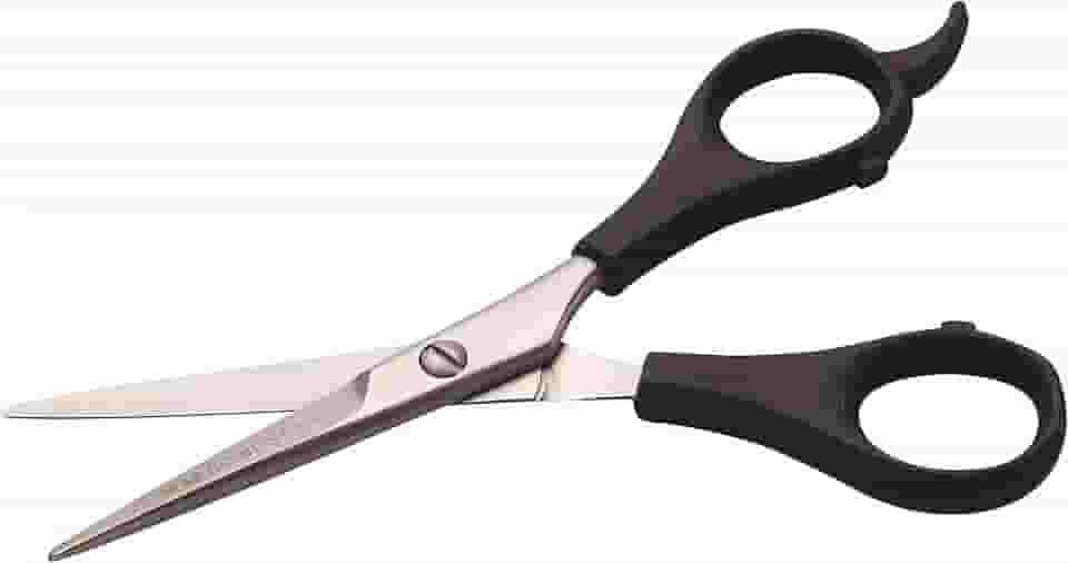 Marco Boni Tesoura Profissional Fio Laser P/ Corte Cabelo 5.5'' Cabo Plástico Aço Inox 1705 Preto 1 Unidade