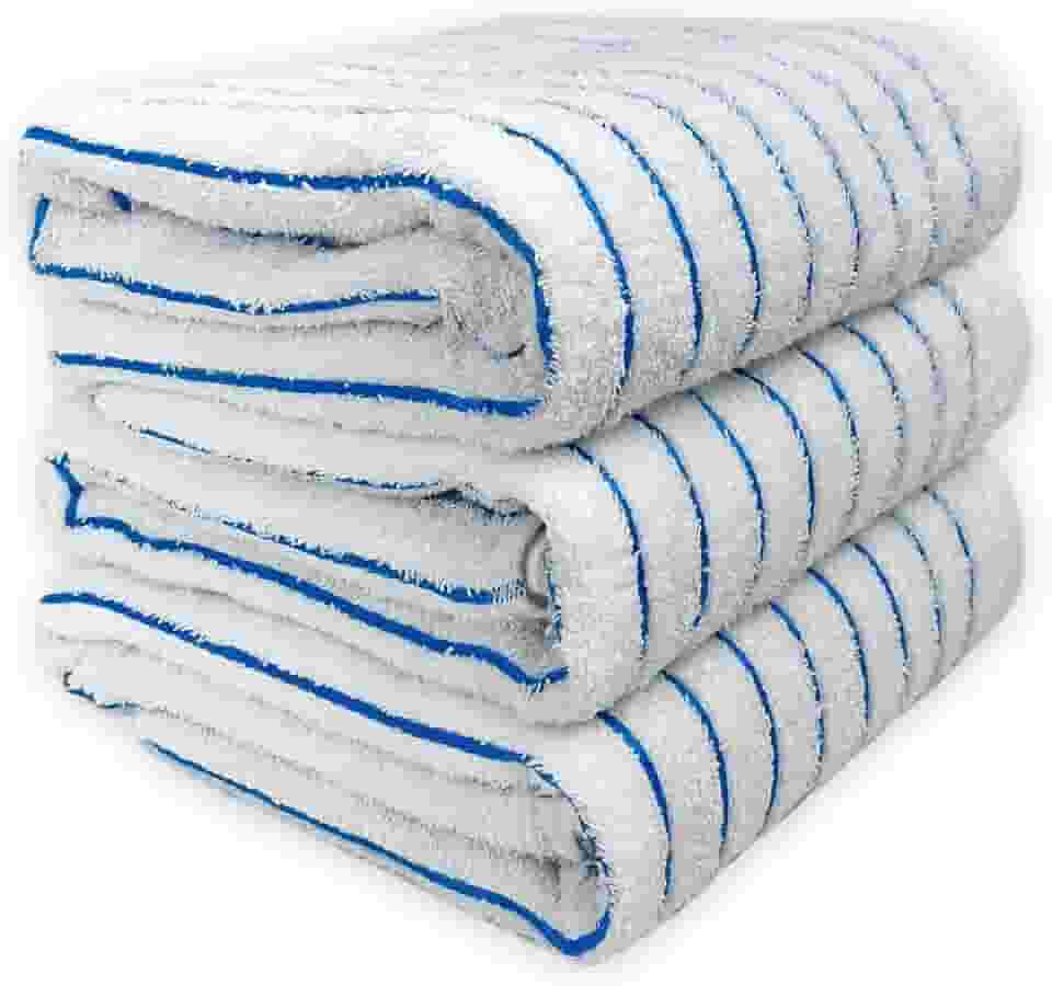 Kit 03 Toalha de Banho Grossa Praia Hotel 440g/m² Costura Dupla Reforçada