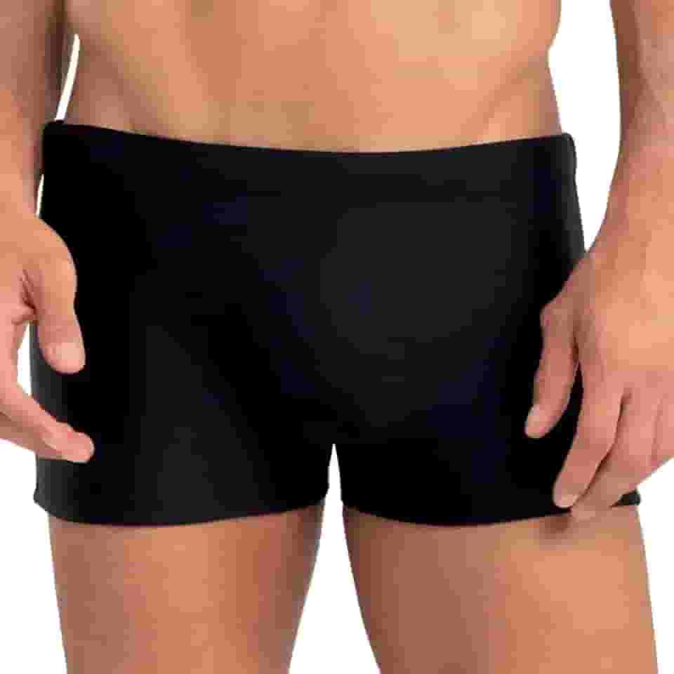 Sunga Boxer Mash Masculina Cordão Ajustável Natação Praia UV 50+ Lisa