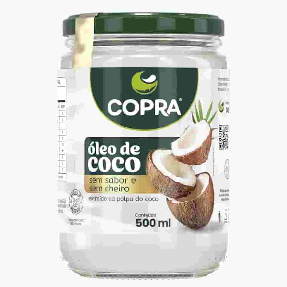 Copra Óleo de Coco sem Sabor, 500 Ml, Copra