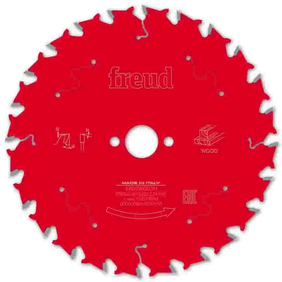 Disco de Serra p/Madeira Ø165mm (6 1/2″) 24 dentes - Freud FR07W003H
