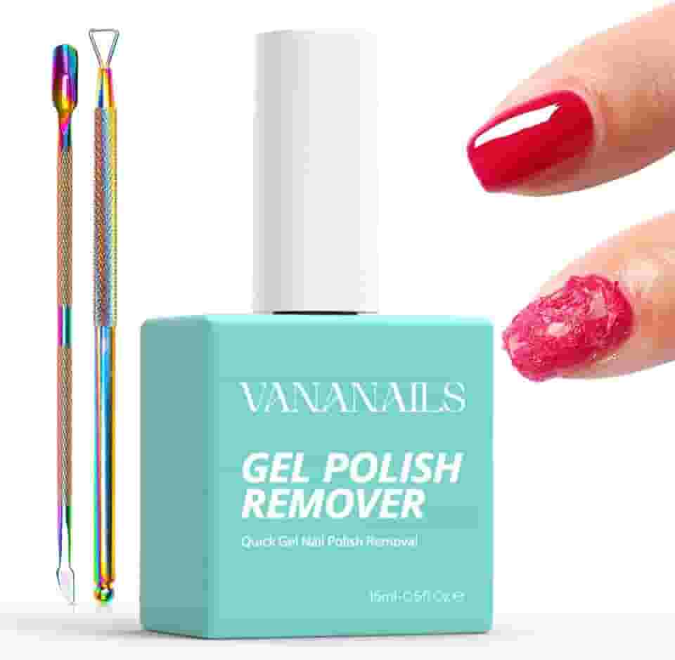 Vananails Removedor De Esmalte Em Gel Vananails: Removedor Profissional De Esmalte Em Gel Com Empurrador De Cutícula E Raspador Que Remove Rapidamente O Esmalte Em Gel Em 3 A 5 Minutos, Sem A Necess