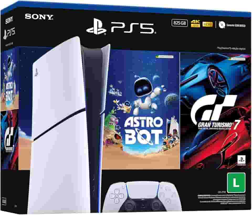 PlayStation®5 Slim Digital 825GB – Pacote ASTRO BOT e Gran Turismo 7
