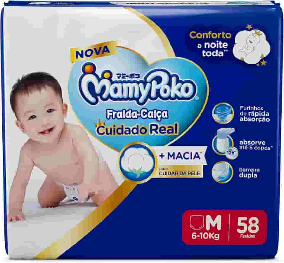 MamyPoko Fralda-Calça Premium Seca M 58 Unidades