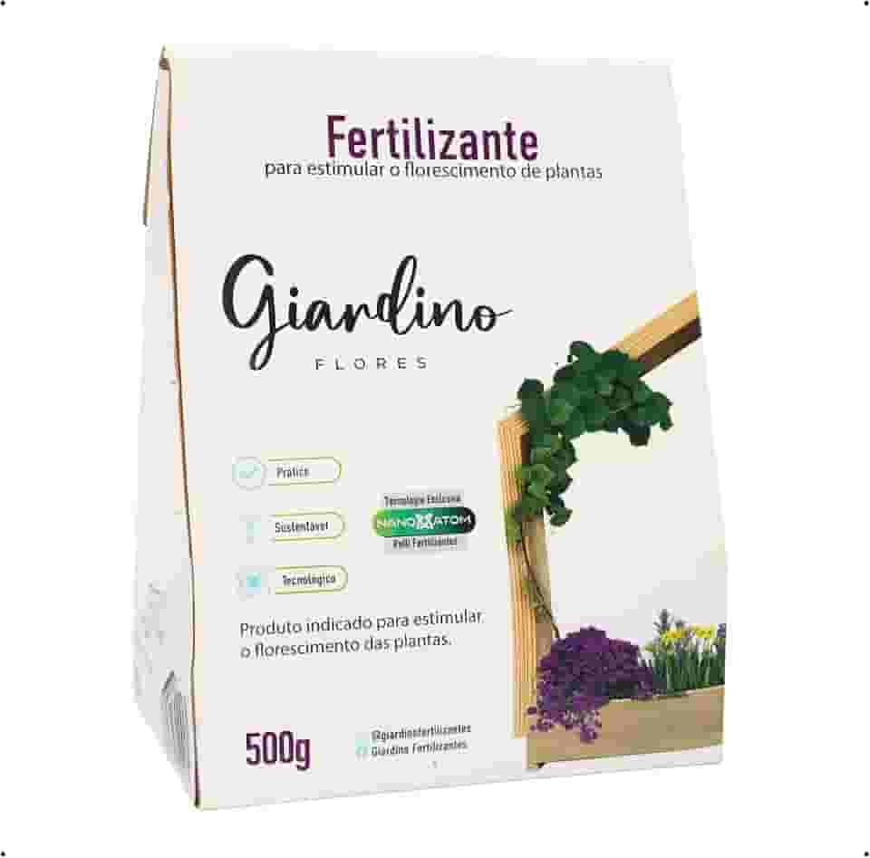 Adubo Fertilizante Giardino Flores 500g - Nutrição para Flores, Estimular Florescimento, Cores mais Vibrantes, Crescimento Saudável